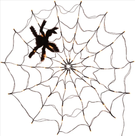 LED Spider Net Halloween Light