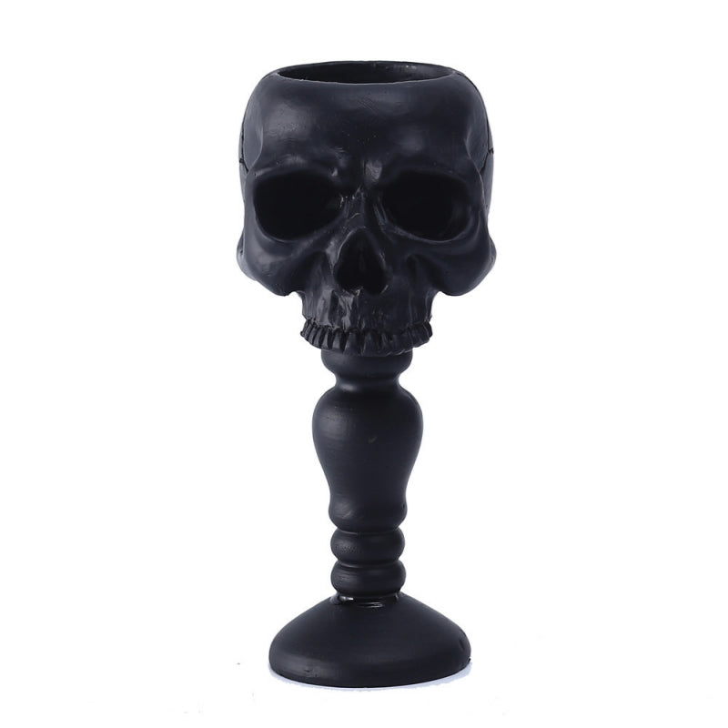 Black Standing Skull Decor Ornament for Halloween Party