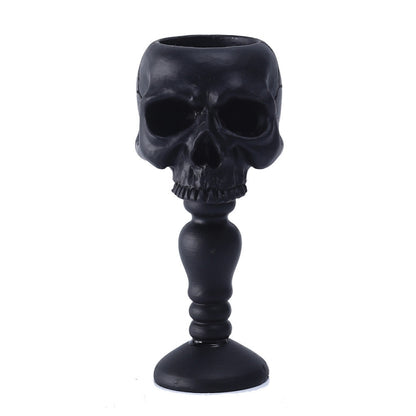 Black Standing Skull Decor Ornament for Halloween Party