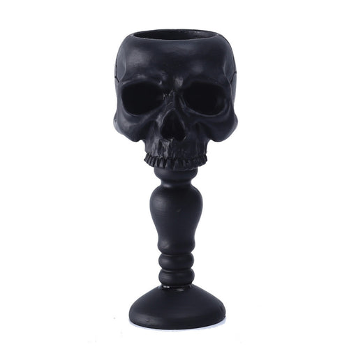 Black Standing Skull Decor Ornament for Halloween Party