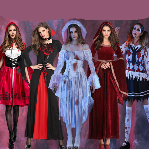 Adult Women's Halloween Costume - Vampire Witch Zombie