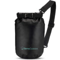 Savvy Outdoors Waterproof Dry Bag - Dry Bags for Food & Gear Stuff Sacks for Backpacking and Camping Equipment Waterproof Bag for Beach Boating Kayaking (5L Black)