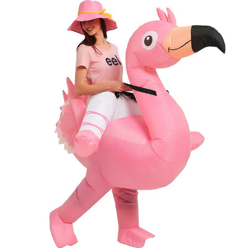 Inflatable Pink Flamingo Costume for Halloween Events