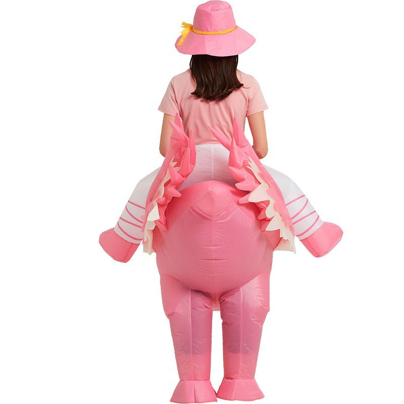 Inflatable Pink Flamingo Costume for Halloween Events