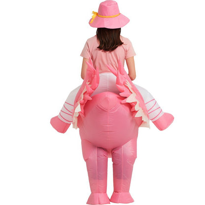 Inflatable Pink Flamingo Costume for Halloween Events