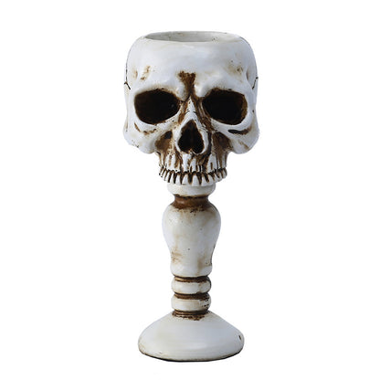 Black Standing Skull Decor Ornament for Halloween Party