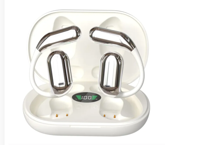 Ear-Mounted Bluetooth Headset with LED Display (One Set)
