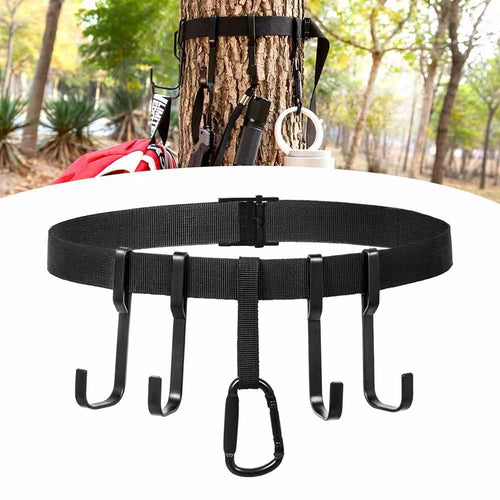LCSICY Tree Stand Accessories for Hunting Treestand Gear Hanger with Metal Hooks Tree Stand Strap Gear Hangers for Hunting Gears，Perfect for Hunting Camping and Various Outdoor Activities