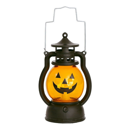 Portable Pumpkin Skull Oil Lamp for Halloween Decor