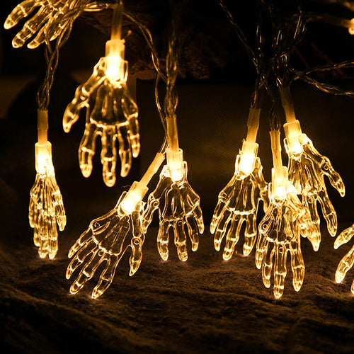 Halloween Pumpkin Lantern LED Ghost Bat String Lights