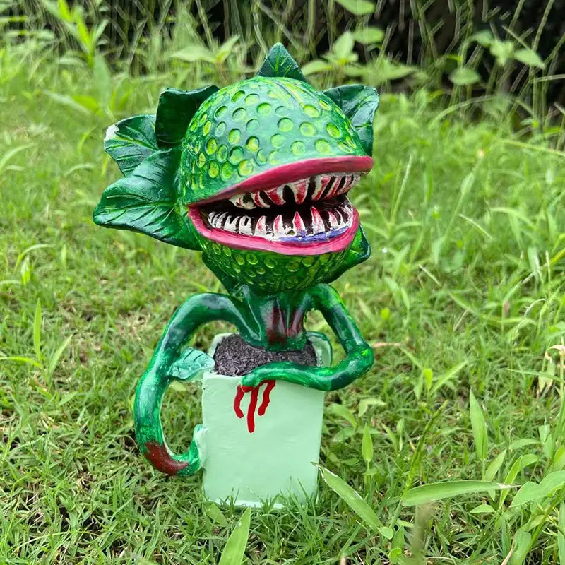 Cannibal Plant Resin Prop for Halloween Garden Decor