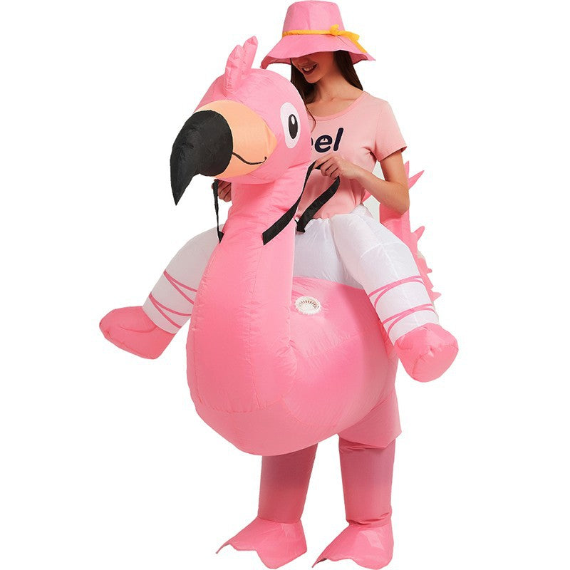 Inflatable Pink Flamingo Costume for Halloween Events