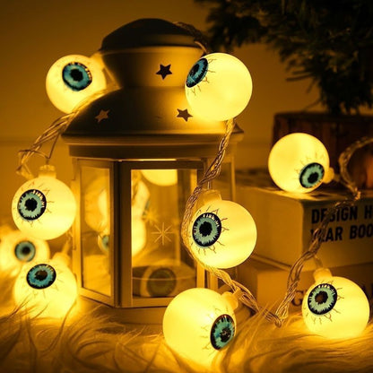 Halloween Pumpkin Lantern LED Ghost Bat String Lights