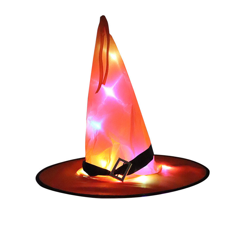 LED Glow Witch Hat for Halloween Party Decor